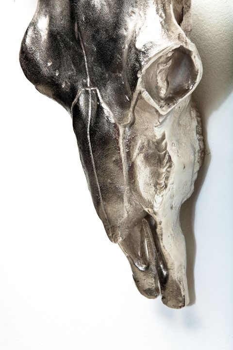 KARE Deko Geweih Scull Horn Alu 34395