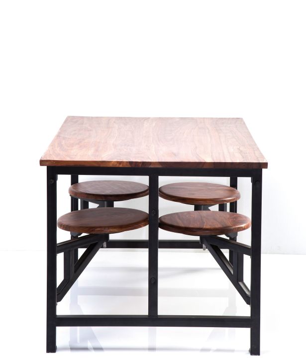 Tisch+Hocker Space 5-tlg. 140x89cm