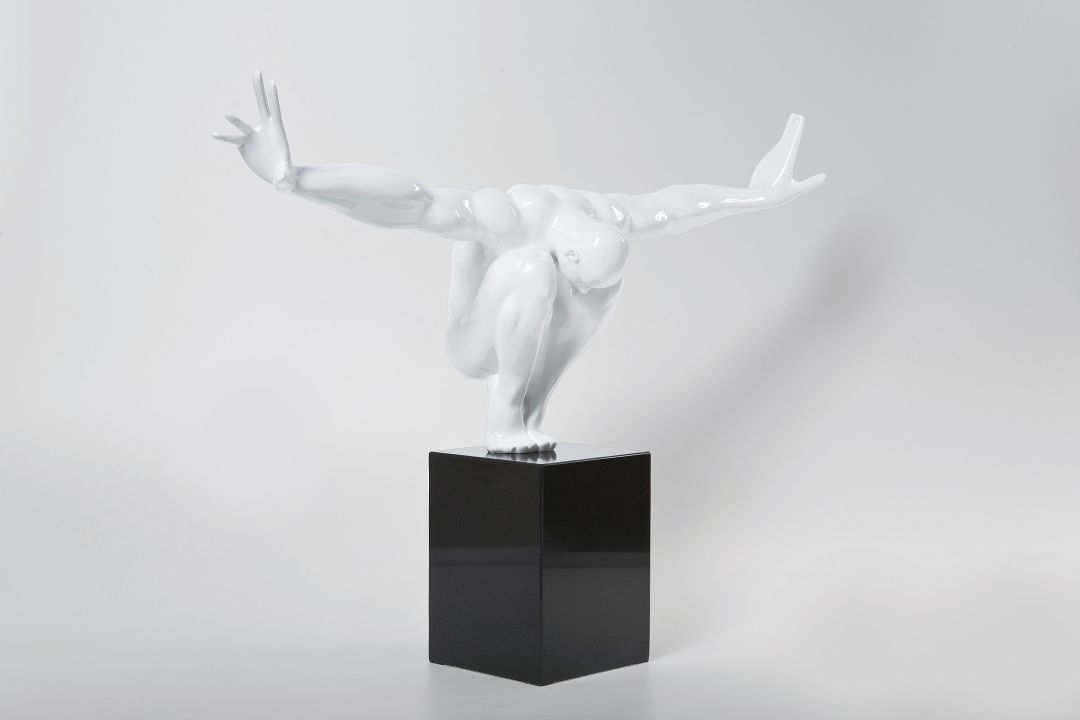 KARE Deko Objekt Athlet Weiß 30681