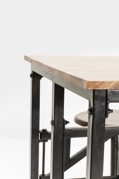 Tisch+Hocker Space 5-tlg. 140x89cm